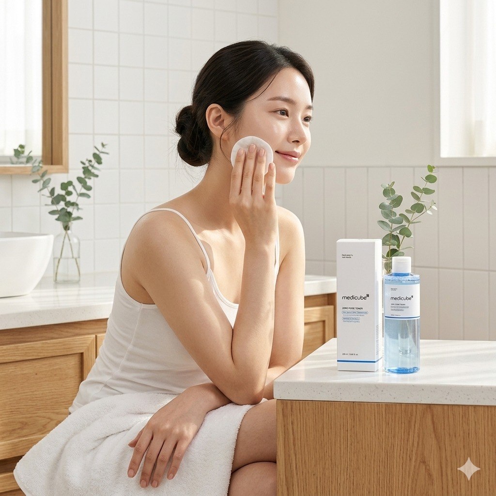 TONICO FACIAL COREANO EXFOLIANTE Y PERFECCIONADOR DE POROS MEDICUBE 250ML
