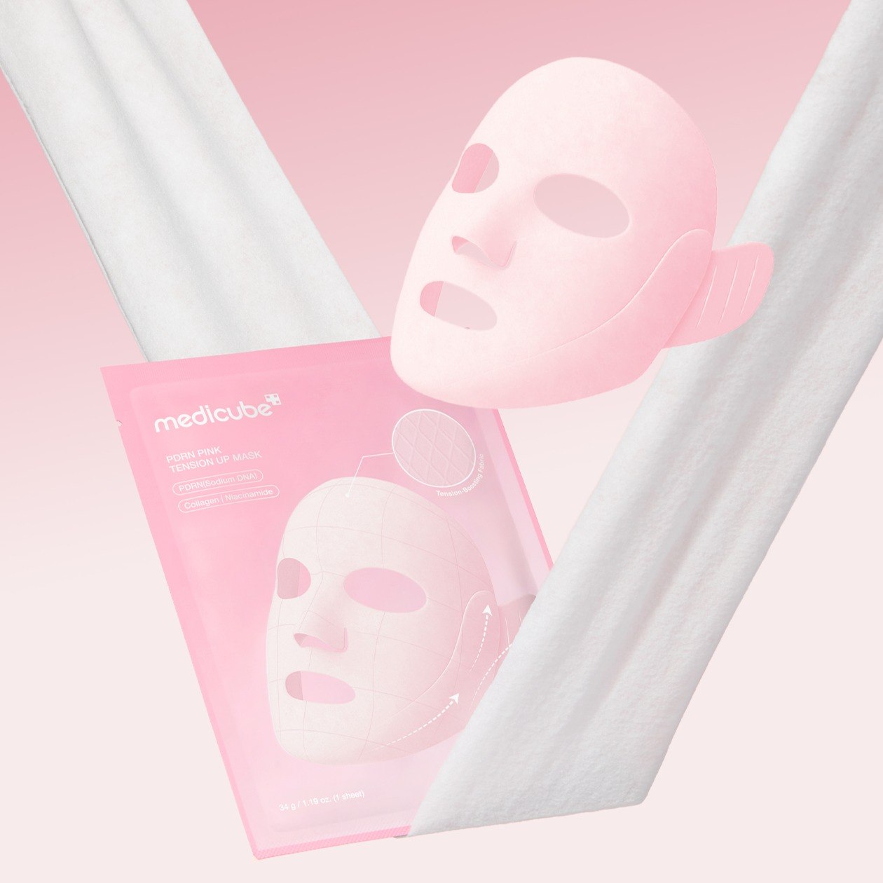 MASCARILLA FACIAL REAFIRMANTE Y REPARADORA CON PDRN Y COLAGENO MEDICUBE 34G