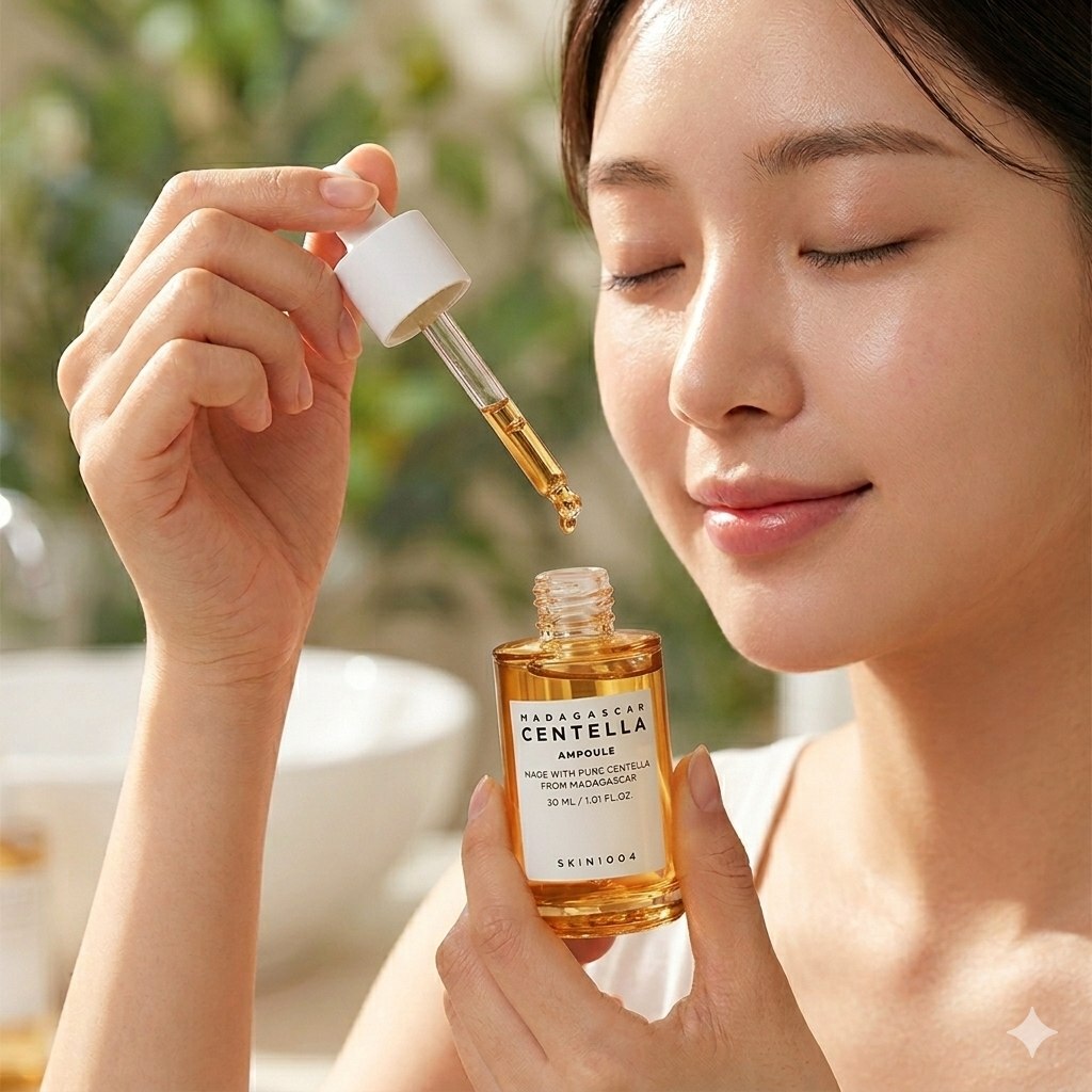 SET DE SUEROS FACIALES CALMANTES Y REPARADORES CON CENTELLA ASIATICA 4PCS SKIN1004