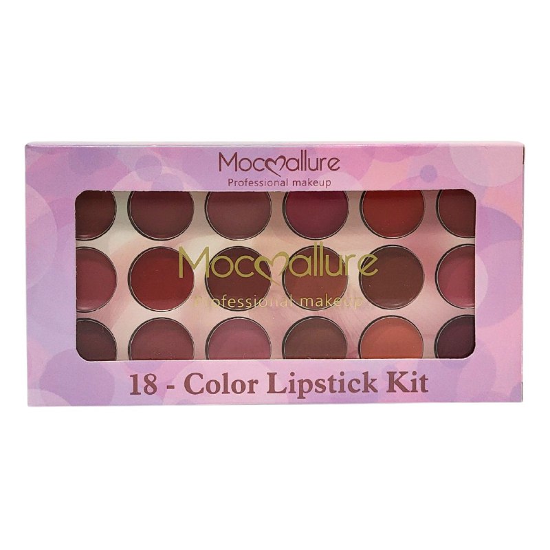 BRILLO LABIAL EN PALETA DE 18 TONOS 18G MOCMALLURE