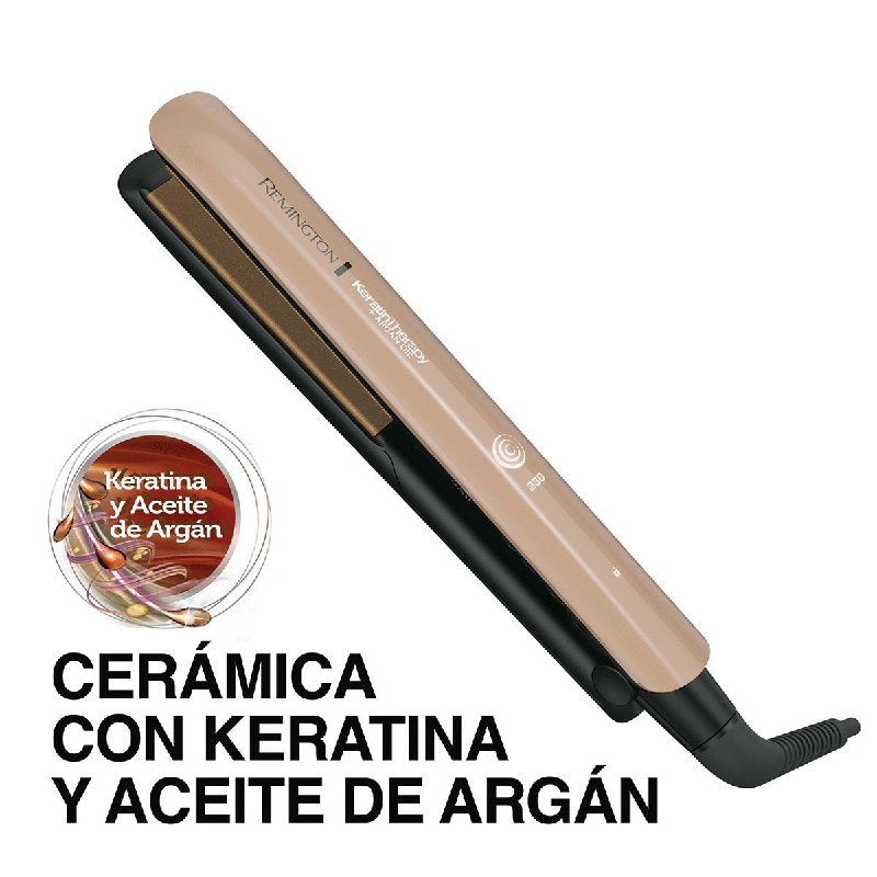 PLANCHA PARA EL CABELLO TECNOLOGIA DE QUERATINA Y ACEITE DE ARGAN REMINGTON
