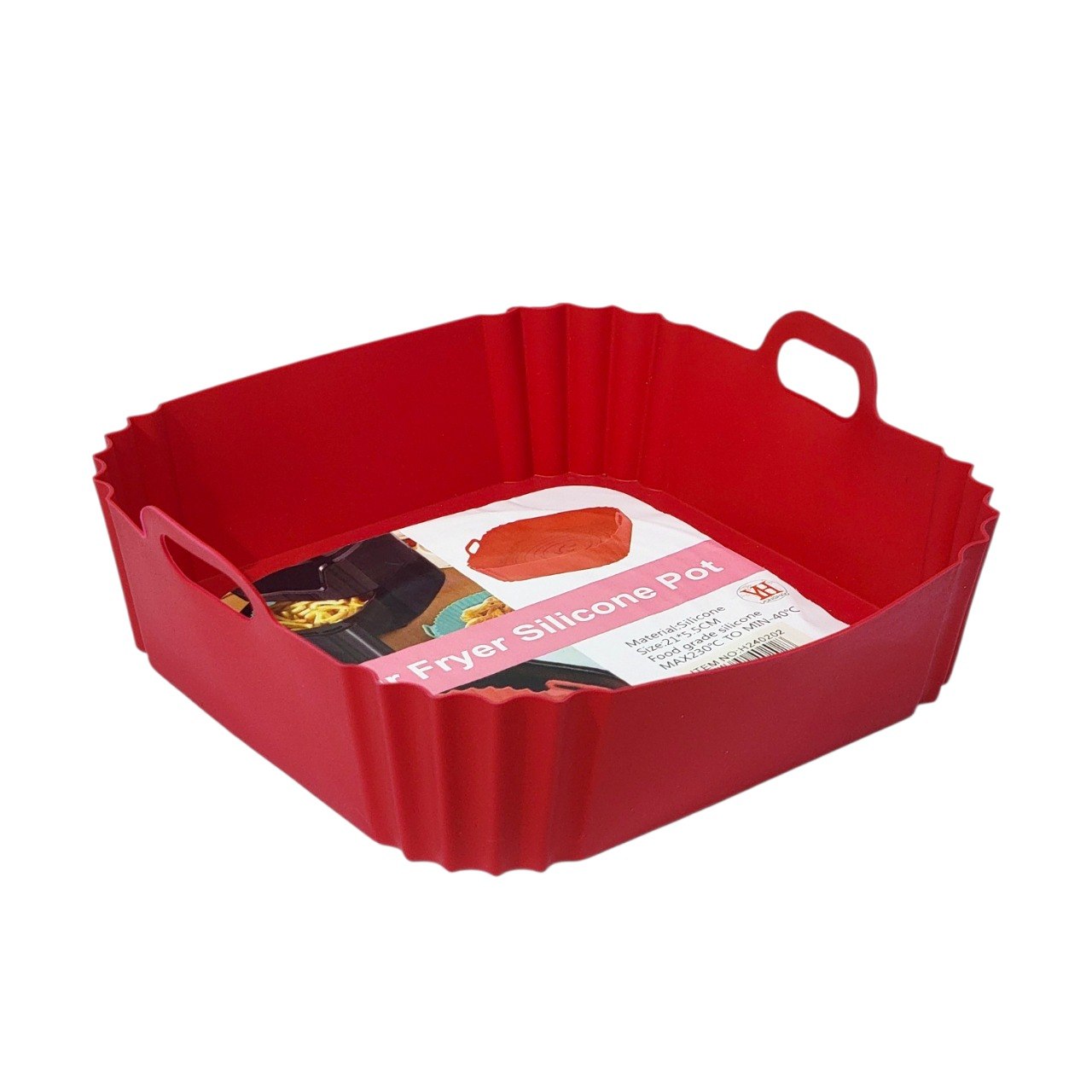 RECIPIENTE MOLDE DE SILICONA PARA FREIDORA DE AIRE 21X5CM