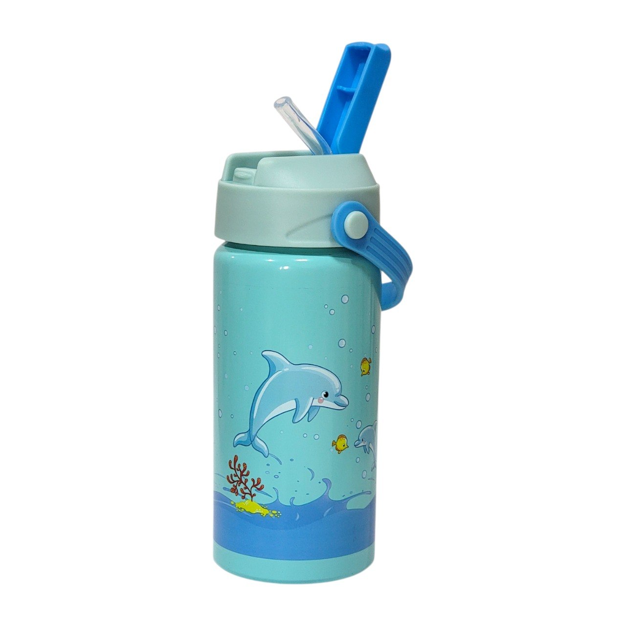 TERMO INFANTIL DE ACERO INOXIDABLE CON PAJILLA INCLUIDA