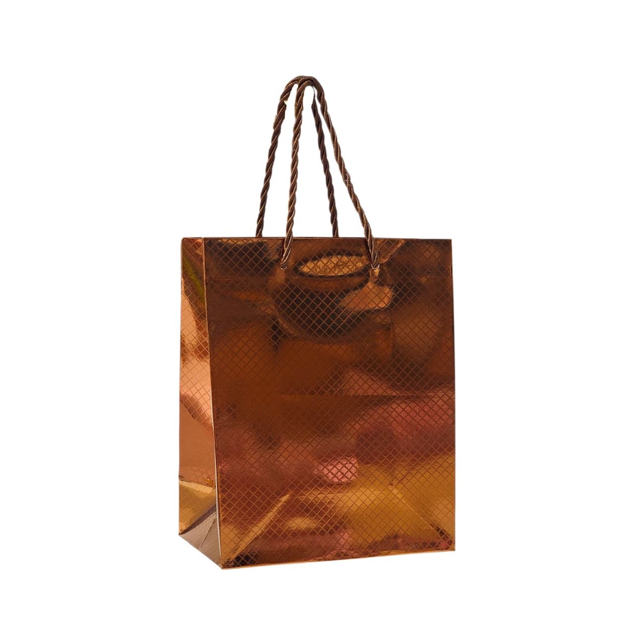 BOLSA DE REGALO PEQUEÑA REFLECTIVA 23X18X10CM