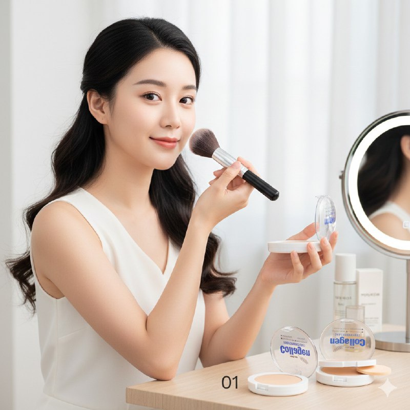 POLVO DE COLAGENO FINO HIDRATANTE DE LARGA DURACION RESISTENTE ALA GUA KISS BEAUTY 35G