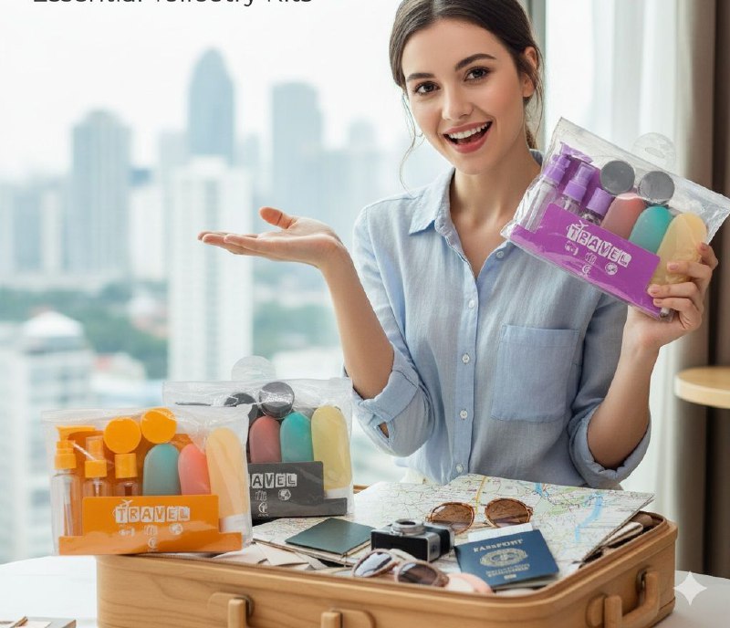 SET PARA VIAJAR VACIAS, EFICIENCIA DE ALMACENAMIENTO COMODO DE 7 PIEZAS, PARA LIQUIDOS Y CREMAS PARA VIAJES TRAVEL