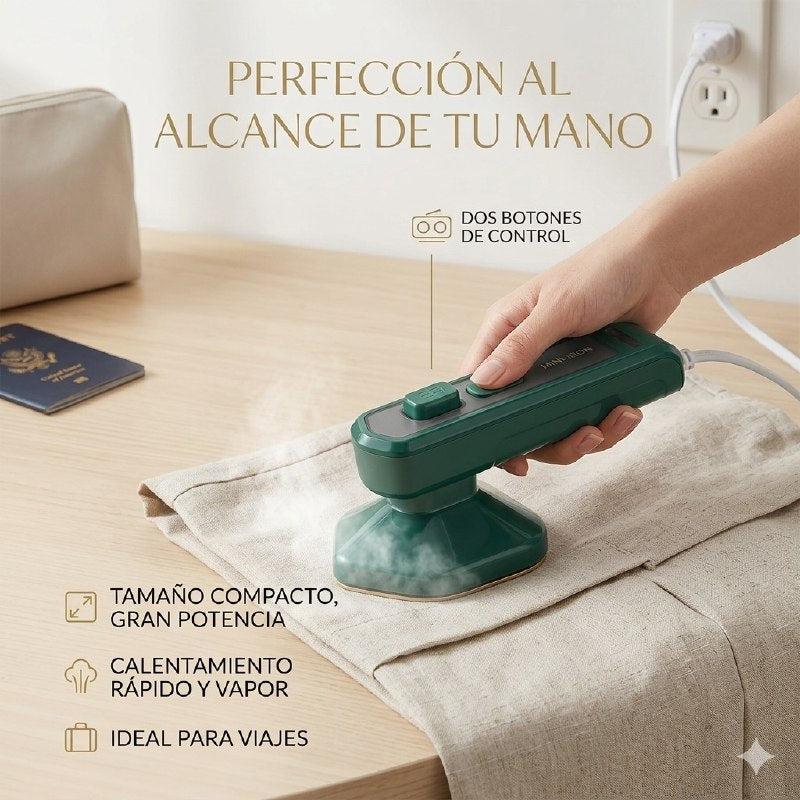 PLANCHA MINI ELECTRICA PORTATIL 2 EN 1 FACIL DE USAR 24X9CM
