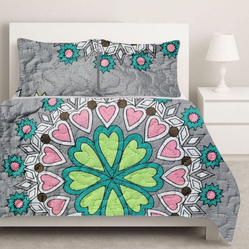 JUEGO DE SABANAS CAMERA TIPO EDREDON REVERSIBLE, DE 3 PIEZAS QUEEN BENELI HOME, 20 ESTILOS