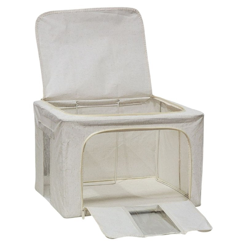 ORGANIZADOR CAJA DE ALMACENAMIENTO PLEGABLE DE TELA MULTIFUNCIONAL PARA ORGANIZAR ROPA, JUGUETES O LIBROS 51X40X30CM