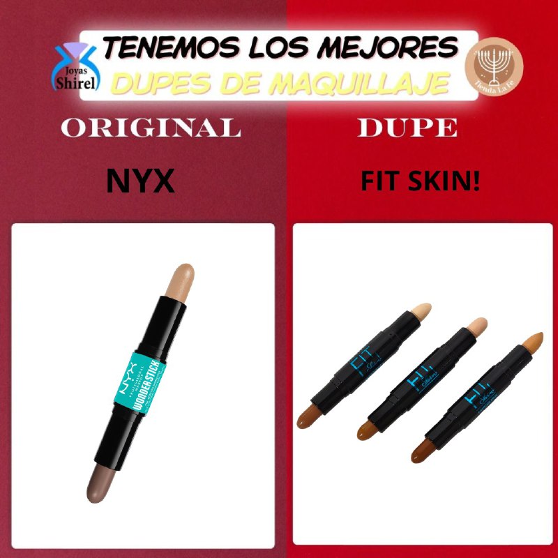 CONTORNO EN BARRA DUPE DE NYX, COBERTURA PERFECTA CON VITAMINA E KISS BEAUTY 7G