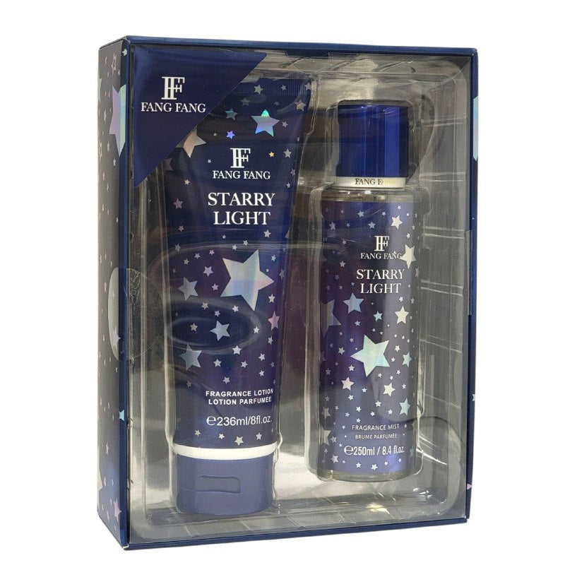 SET FANG FANG STARRY LIGHT SPLASH 250ML, BODY LOTION 236ML (M)