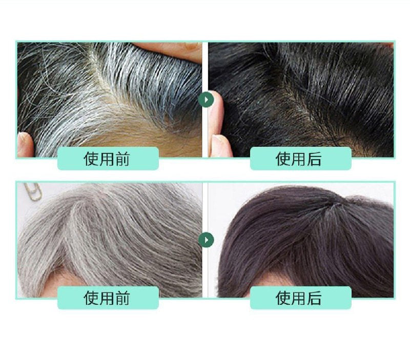 TINTE PARA EL CABELLO NEGRO 2 EN 1, APLICADOR FACIL Y RAPIDO AUGEAS 100ML