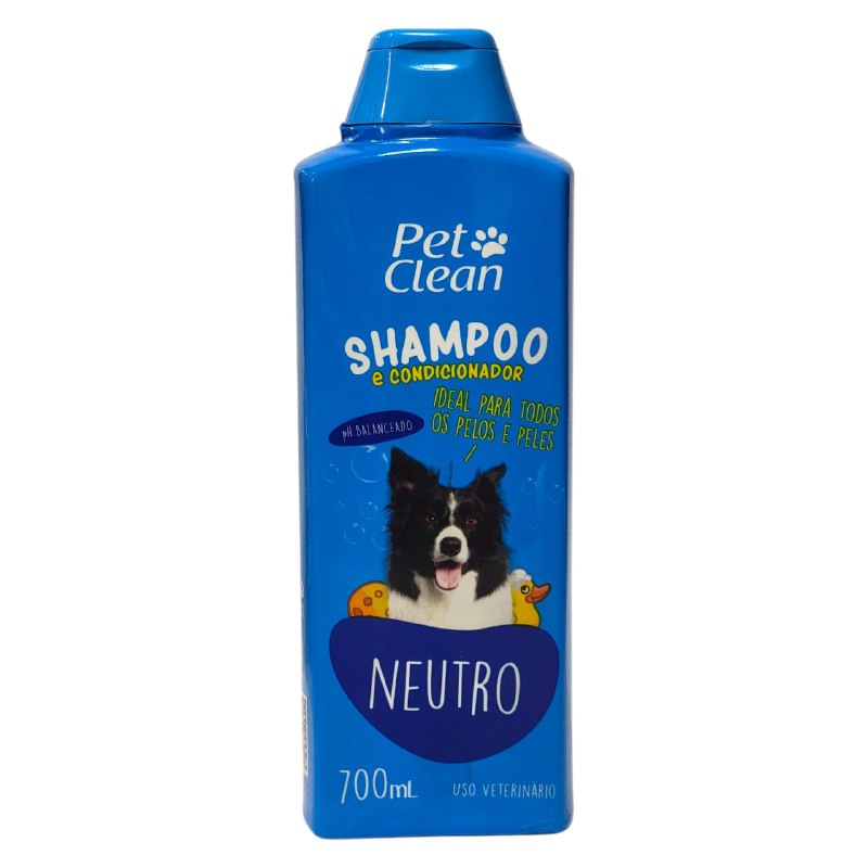 SHAMPOO Y ACONDICIONADOR PARA PERROS NEUTRO PARA PIEL SENSIBLE PET CLEAN 700ML