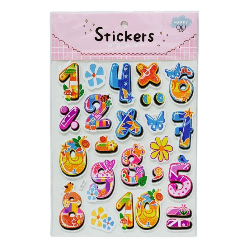 STICKERS DE DECORACION Y ESTIMULACION DE APRENDIZAJE PARA NIÑOS