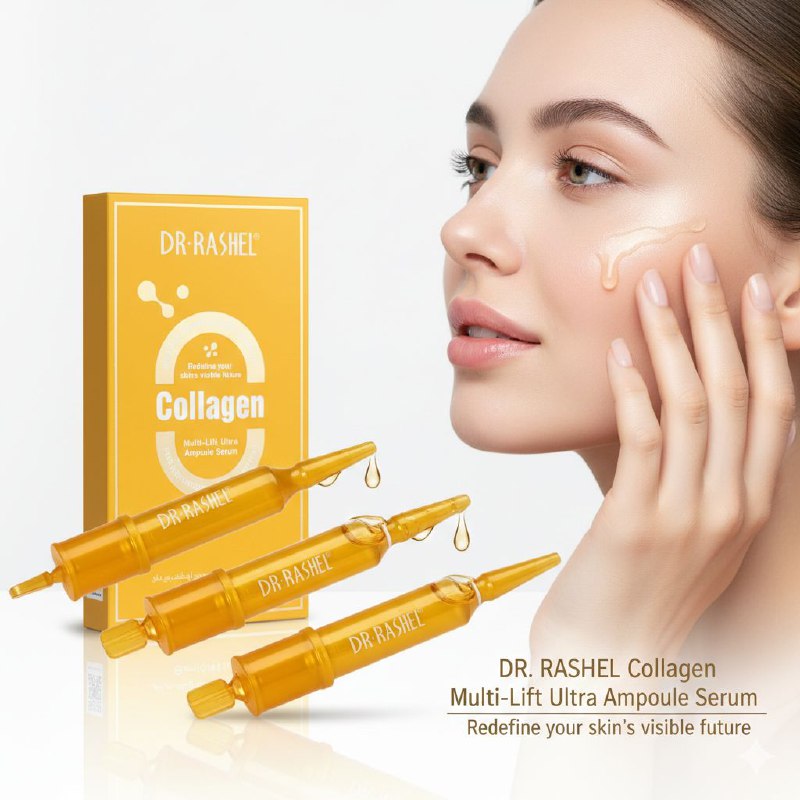 SUERO FACIAL EN AMPOLLETAS DE COLAGENO REJUVENECEDOR SUAVIZANTES DR RASHEL 4MLX3