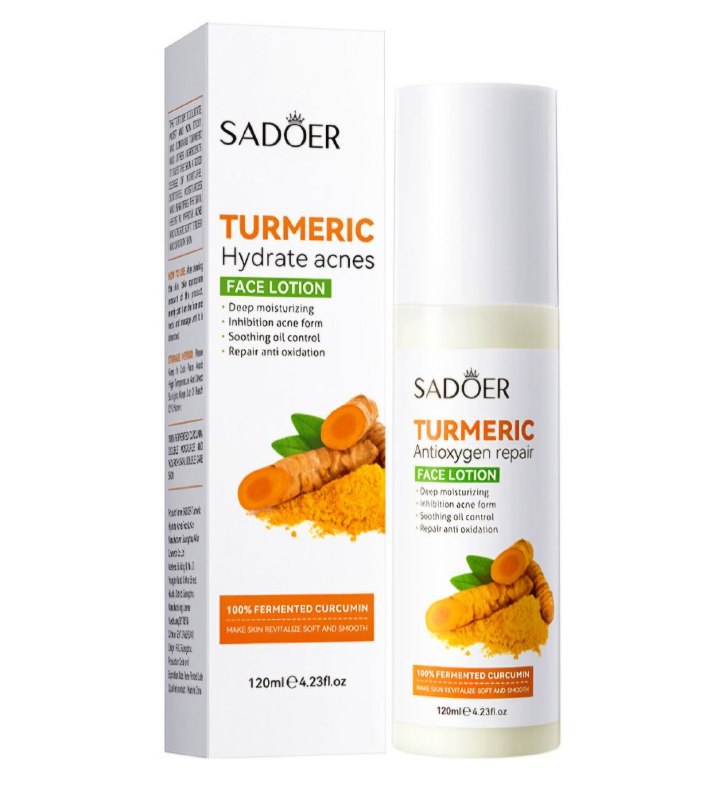 CREMA FACIAL ANTIACNE HIDRATANTE CON CURCUMA SADOER 120ML