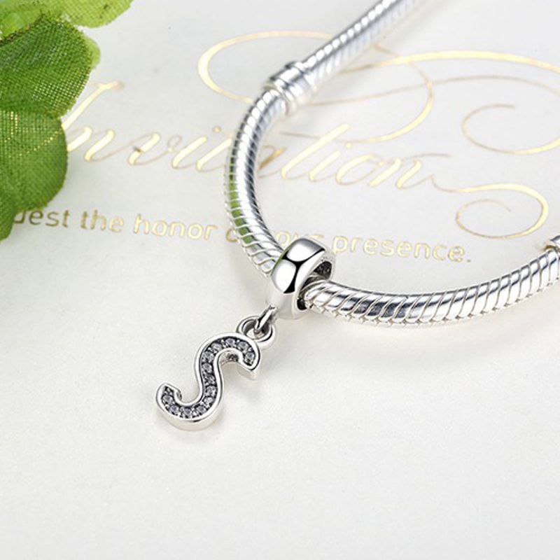 PCHARM805 LETRA S PANDORA PLATA 9.25