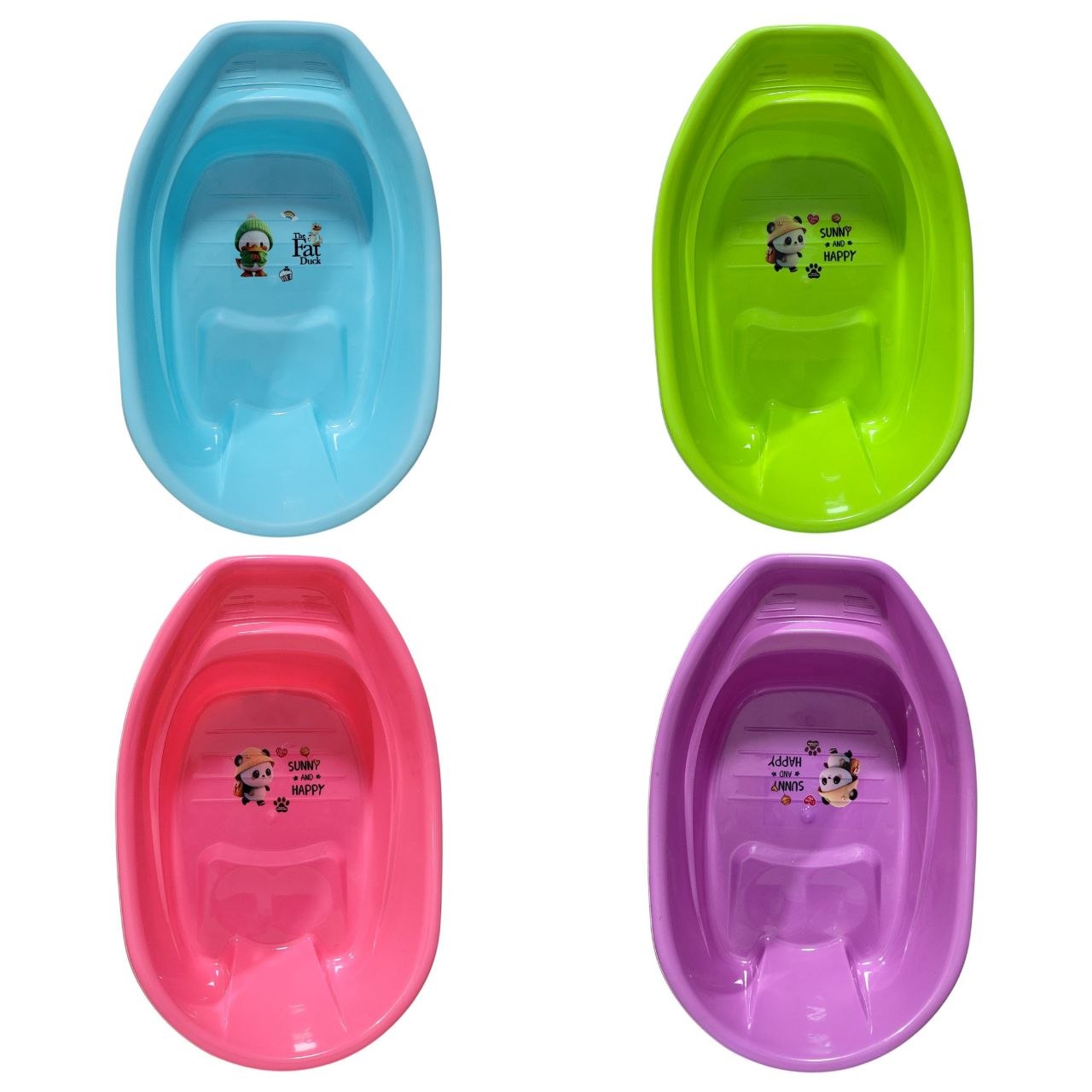 BAÑERA DE PLÁSTICO DOS POSICIONES PARA BEBÉS FACILITA LA LIMPIEZA Y SEGURIDAD