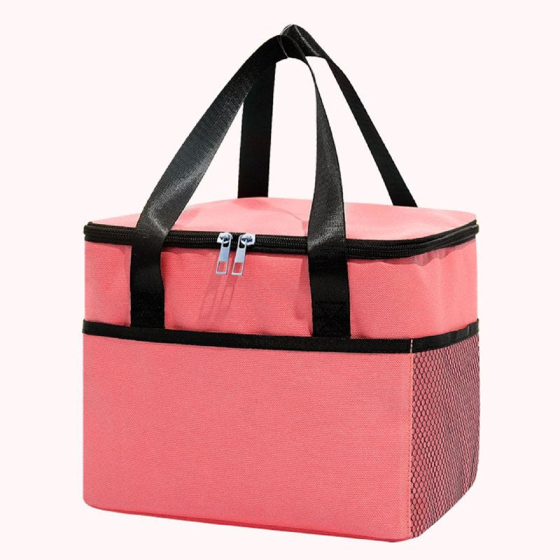 LONCHERA TERMICA PORTATIL PARA ALIMENTOS, LONCHERA BOLSA FACIL DE LLEVAR 5 COLORES 25X20CM
