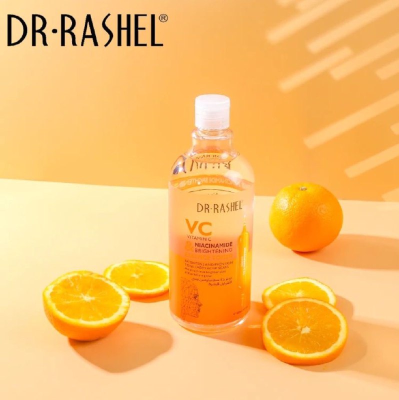AGUA MICELAR LIMPIADORA DEMAQUILLANTE CON ESENCIA DE VITAMINA C Y NIACINAMIDA DR RASHEL 350ML