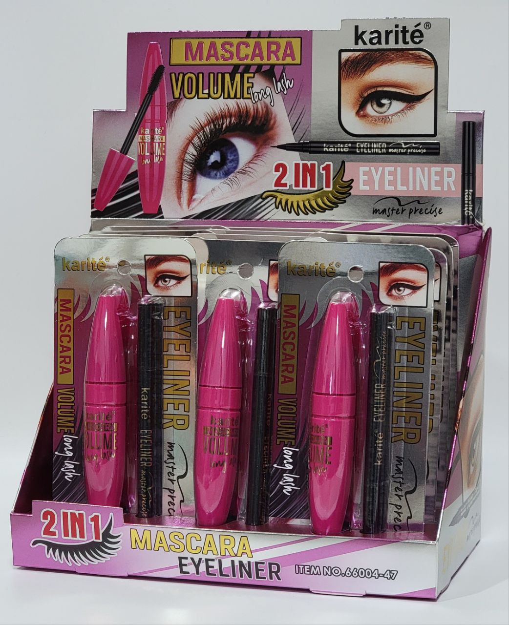 SET DE RIMEL Y DELINEADOR DUPE MAYBELLINE THE FALSIES KARITE