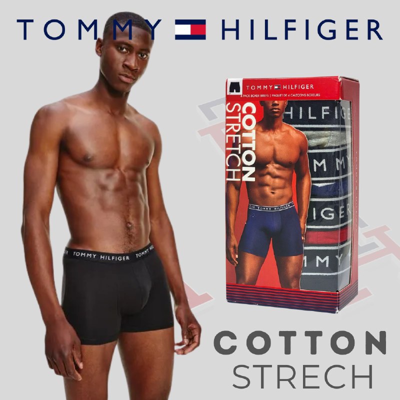 ROPA INTERIOR PARA CABALLERO TOMMY HILFIGER COTTON STRETCH 4 UNIDADES TALLA MEDIUM 32-34 (M)