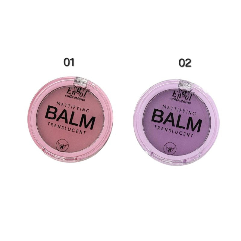 BLUSH BALSAMO TRANSLUCIDO MATIFICANTE, RETIRA EL EXCESO DE BRILLO SIN DAÑAR EL MAQUILLAJE, PIEL HIDRATADA Y CONTROLA EL EXCESO DE GRASA FACIAL CON ACABADO SUAVE Y MATE ENGOL COLLECTIONS 3.5G