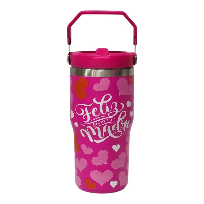 TERMO PORTATIL DE ALTA RESISTENCIA DE ACERO INOXIDABLE DEL DIA DE LAS MADRES 600ML