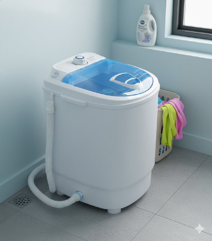 LAVADORA MINI PORTATIL MULTIUSO CAPACIDAD DE 10LBS 33X47X47CM