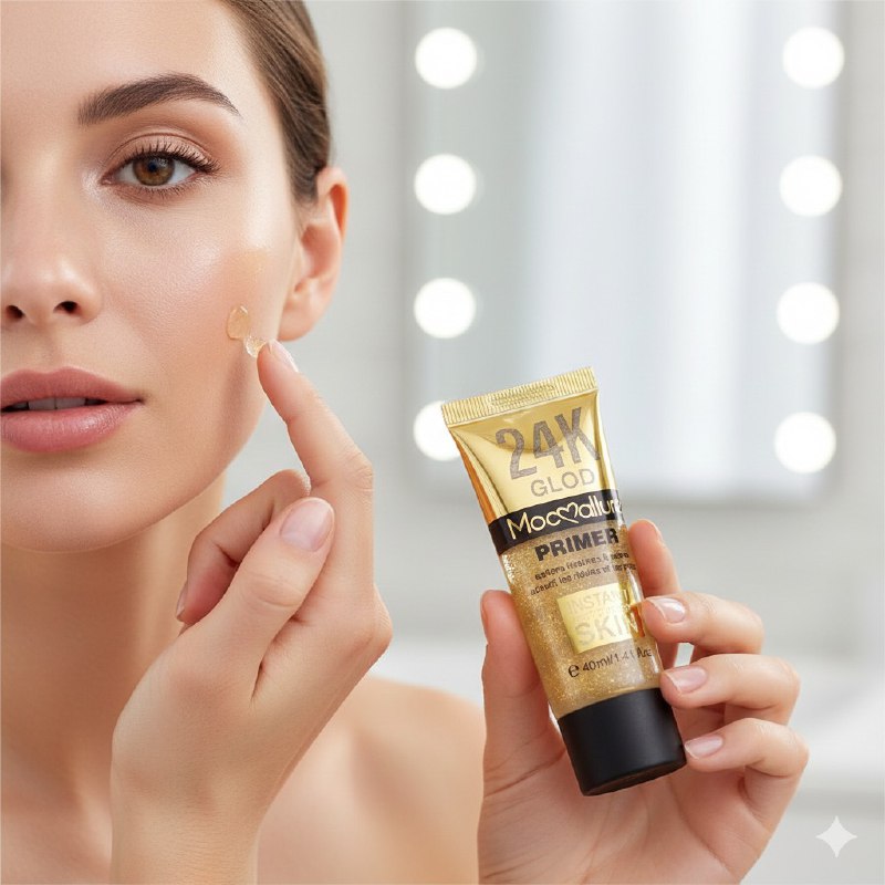 PRIMER PREBASE SUAVIZANTE DE LINEAS FINAS Y POROS ORO 24K MOCMALLURE 40ML