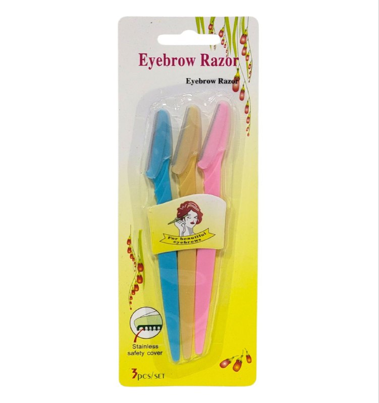 NAVAJAS AFEITADORAS PARA CEJAS EN SET DE 3 PIEZAS