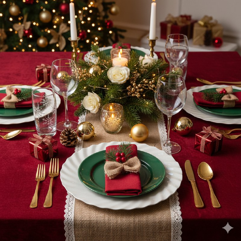 PLATO DE CARGA DECORATIVO NAVIDEÑO PERLA 32X32CM
