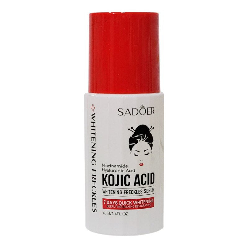 SUERO FACIAL BLANQUEADOR DE PECAS CON NIACINAMIDA Y ACIDO HIALURONICO, HIDRATA, BLANQUE Y ELIMINA LAS IMPERFECCIONES SADOER 40ML