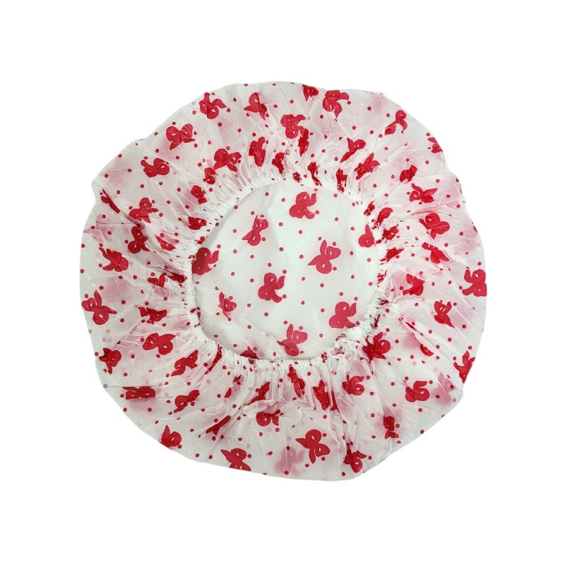 GORRO DE BAÑO DESECHABLE IMPERMEABLE Y VERSATIL TALLA UNICA EVOK 12 PIEZAS 4 ESTILOS