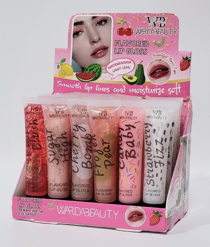 BRILLO LABIAL,DUPE VICTORIA SECRET  6 SABORES WARDABEAUTY FLAVORED LIP GLOSS