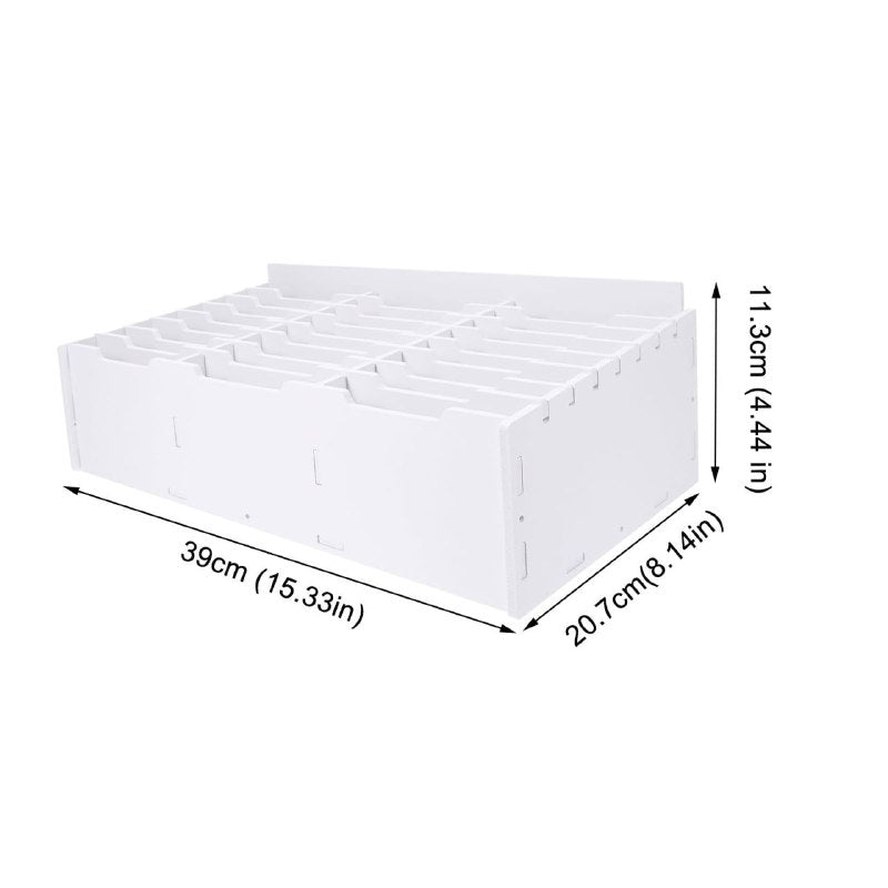 ESTANTE ORGANIZADOR DE ESCRITORIO PARA TELEFONO MOVIL, CALCULADORA, BUZON DE CORREO COLOR BLANCO