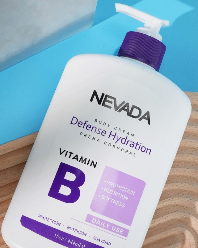 CREMA CORPORAL HIDRATANTE Y REPARADORA CON VITAMINA B NEVADA 444ML