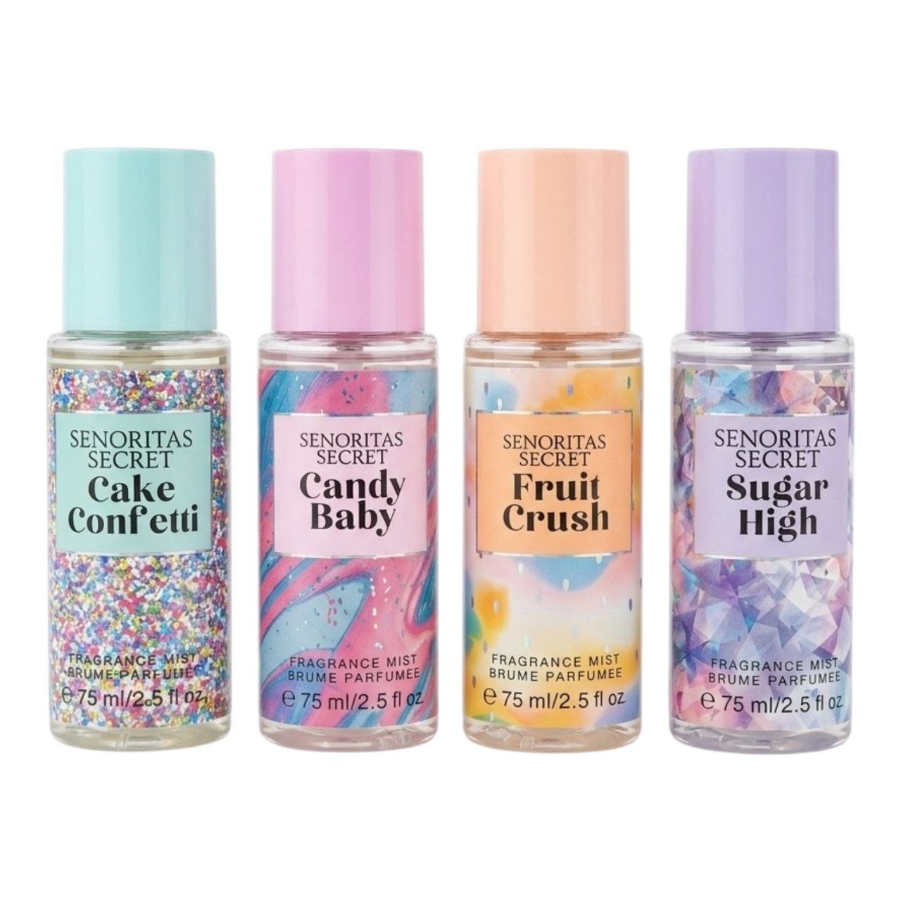 SET DE SPLASH MINI SENORITAS SECRET 75MLX4 (M) (AROMA SIMILAR A VICTORIAS SECRET)