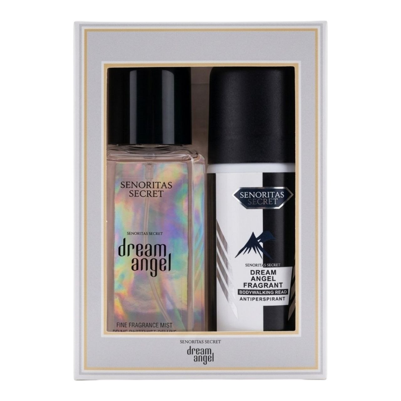 SET SENORITAS SECRET DREAM ANGEL SPLASH 75ML Y ANTISPERSPIRANTE 60ML (M) (AROMA SIMILAR A VICTORIAS SECRET DREAM ANGEL)