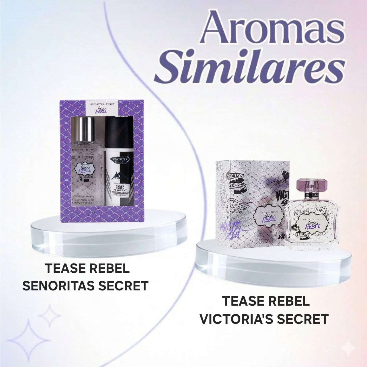 SET SENORITAS SECRET TEASE REBEL SPLASH 75ML Y ANTISPERSPIRANTE 60ML (M) (AROMA SIMILAR A VICTORIAS SECRET TEASE REBEL)