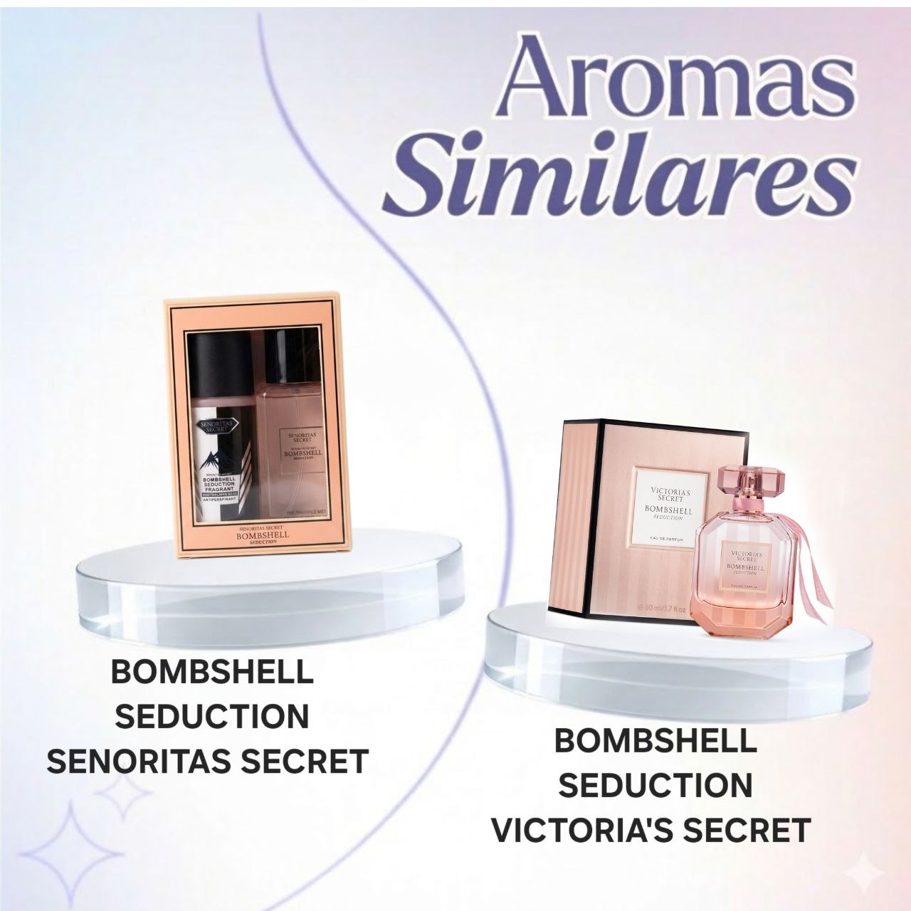 SET MINI SENORITAS SECRET BOMBSHELL SEDUCTION SPLASH 75ML Y ANTISPERSPIRANTE 60ML (M) (AROMA SIMILAR A VICTORIAS SECRET BOMBSHELL SEDUCTION)