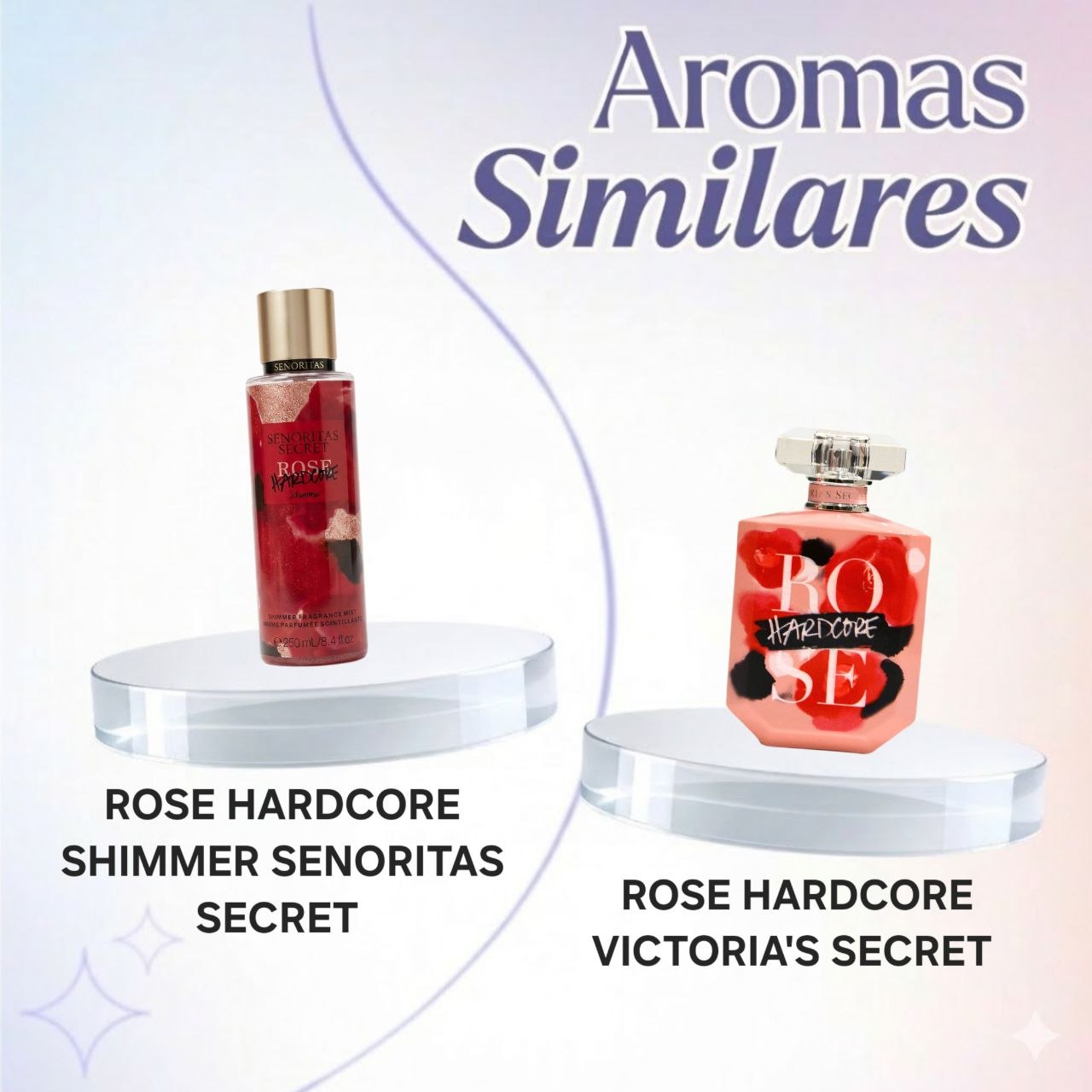 SPLASH SENORITAS SECRET ROSE HARDCORE LA CRÈME SHIMMER  250ML (M) (AROMA SIMILAR VICTORIAS SECRET ROSE HARDCORE)