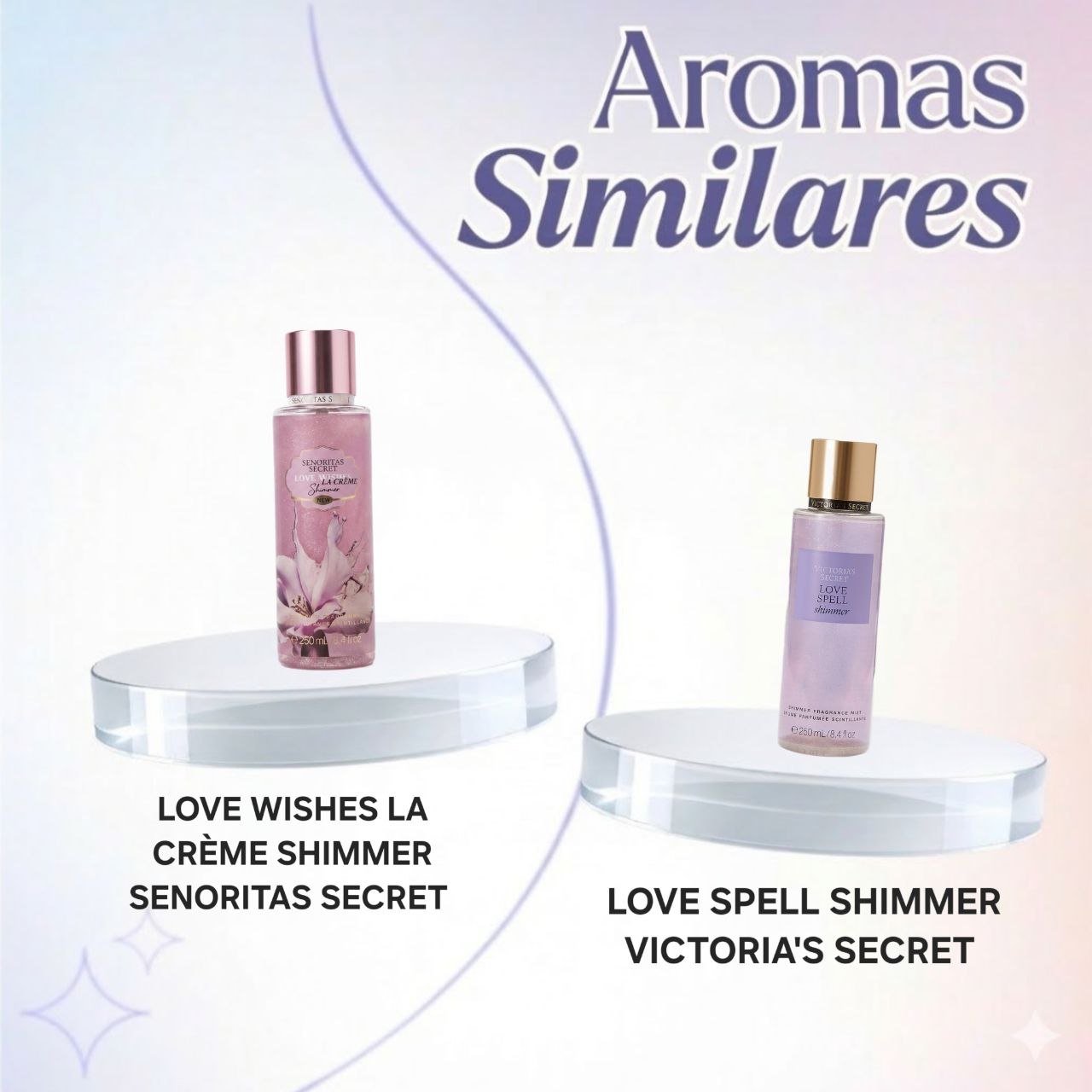 SPLASH SENORITAS SECRET LOVE WISHES LA CRÈME SHIMMER  250ML (M) (AROMA SIMILAR VICTORIAS SECRET LOVE SPELL)