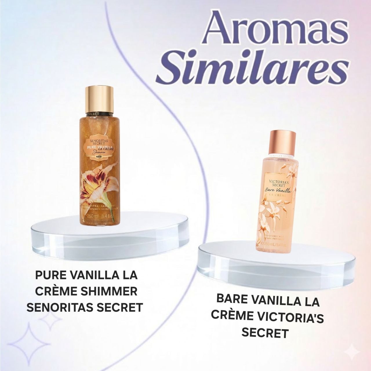 SPLASH SENORITAS SECRET PURE VANILLA LA CRÈME SHIMMER  250ML (M) (AROMA SIMILAR VICTORIAS SECRET PURE VANILLA LA CRÈME)
