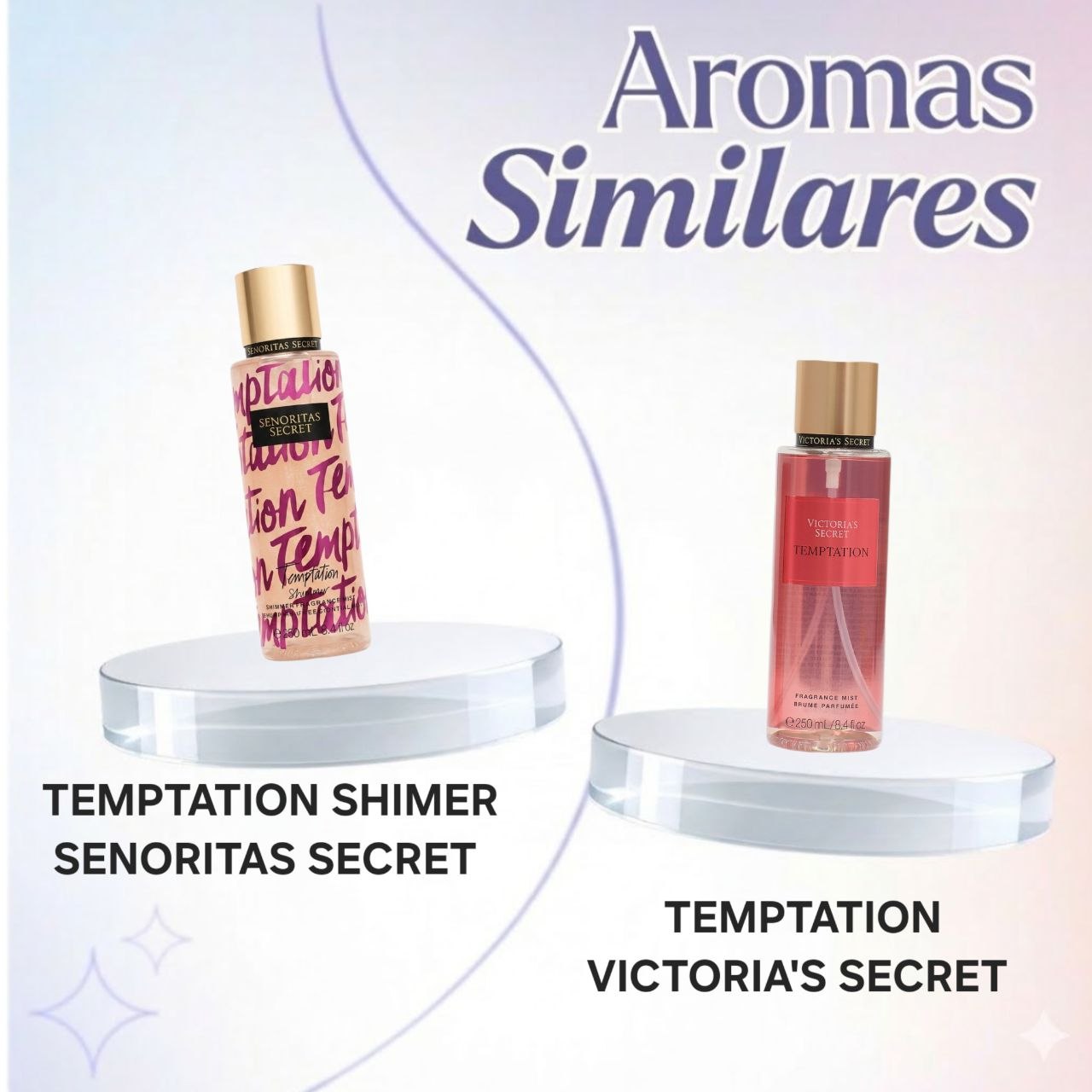 SPLASH SENORITAS SECRET TEMPTATION SHIMMER  250ML (M) (AROMA SIMILAR VICTORIAS SECRET TEMPTATION)
