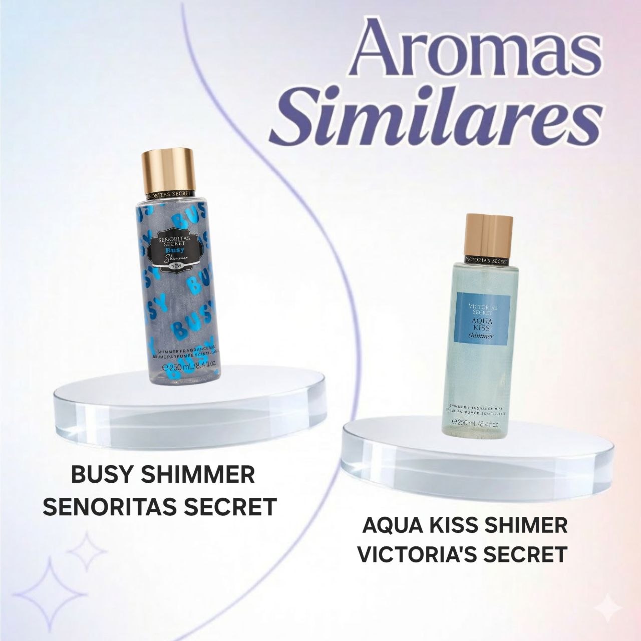 SPLASH SENORITAS SECRET BUSY SHIMMER  250ML (M) (AROMA SIMILAR VICTORIAS SECRET AQUA KISS SHIMMER)