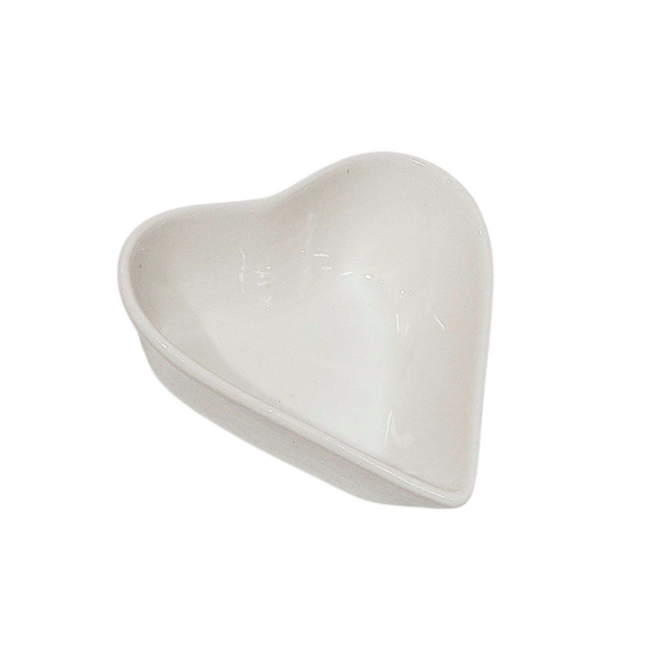 SET DE TAZONES DE PORCELANA EN FORMA DE CORAZÓN PARTY TIME 7.2X7.2CM