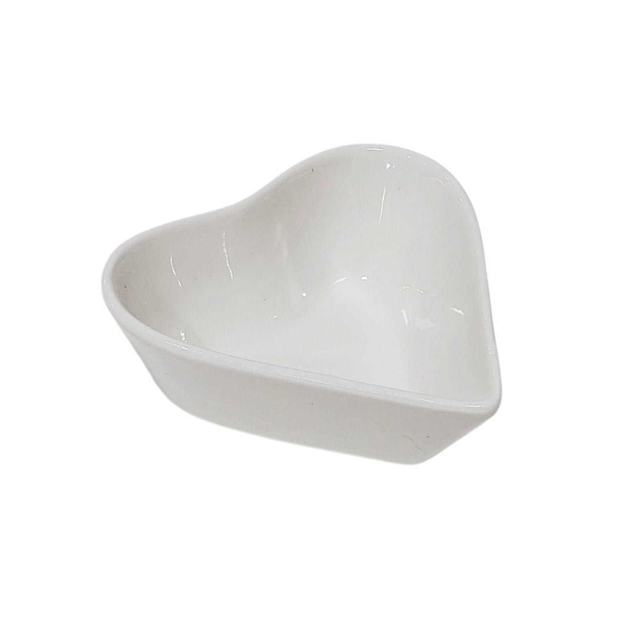 SET DE TAZONES DE PORCELANA EN FORMA DE CORAZÓN PARTY TIME 7.2X7.2CM