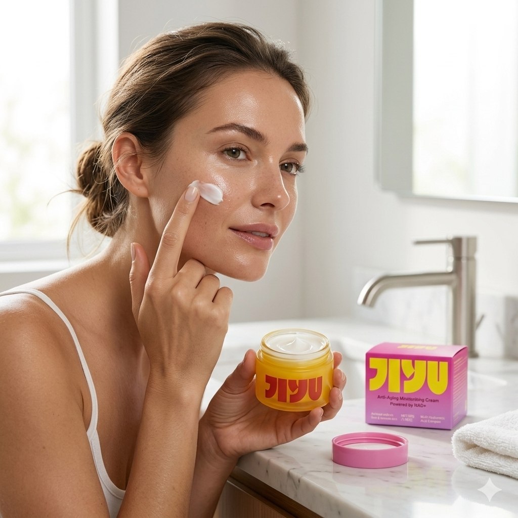 CREMA FACIAL HIDRATANTE ANTIEDAD DE HIDRATACION INTENSA CON NAD+ JIYU 60G