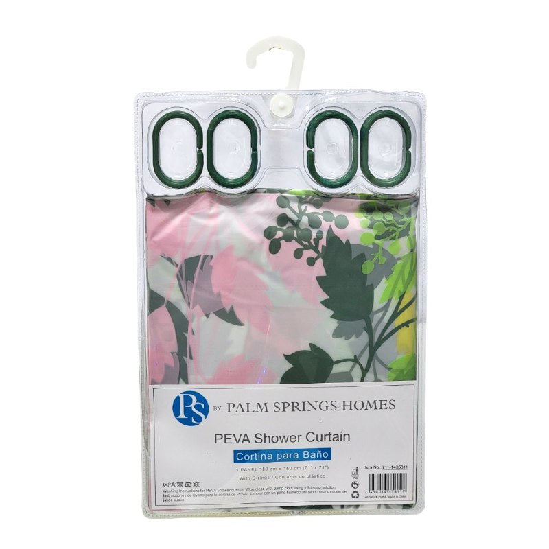 CORTINA PARA BAÑO RESISTENTE AL AGUA 1 PANEL PS PALM SPRINGS HOMES 180X180CM